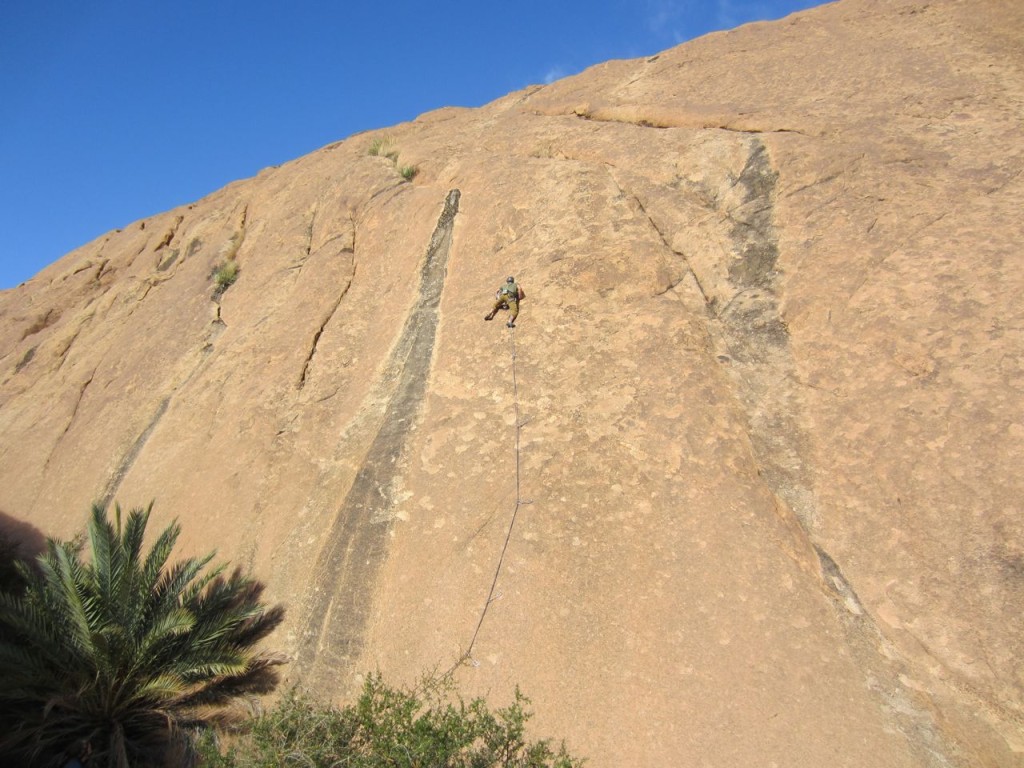 Slab route on Yelmo Carpantónico & Cancho del Perro